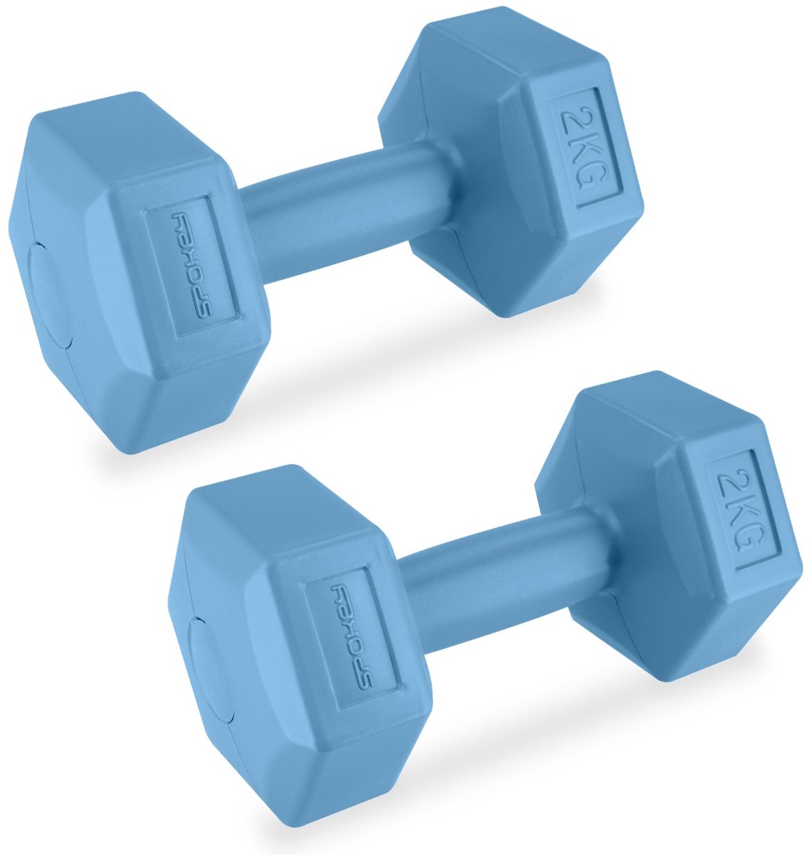 Spokey MONSTER Dumbbells - Blauw - 2x 2 kg