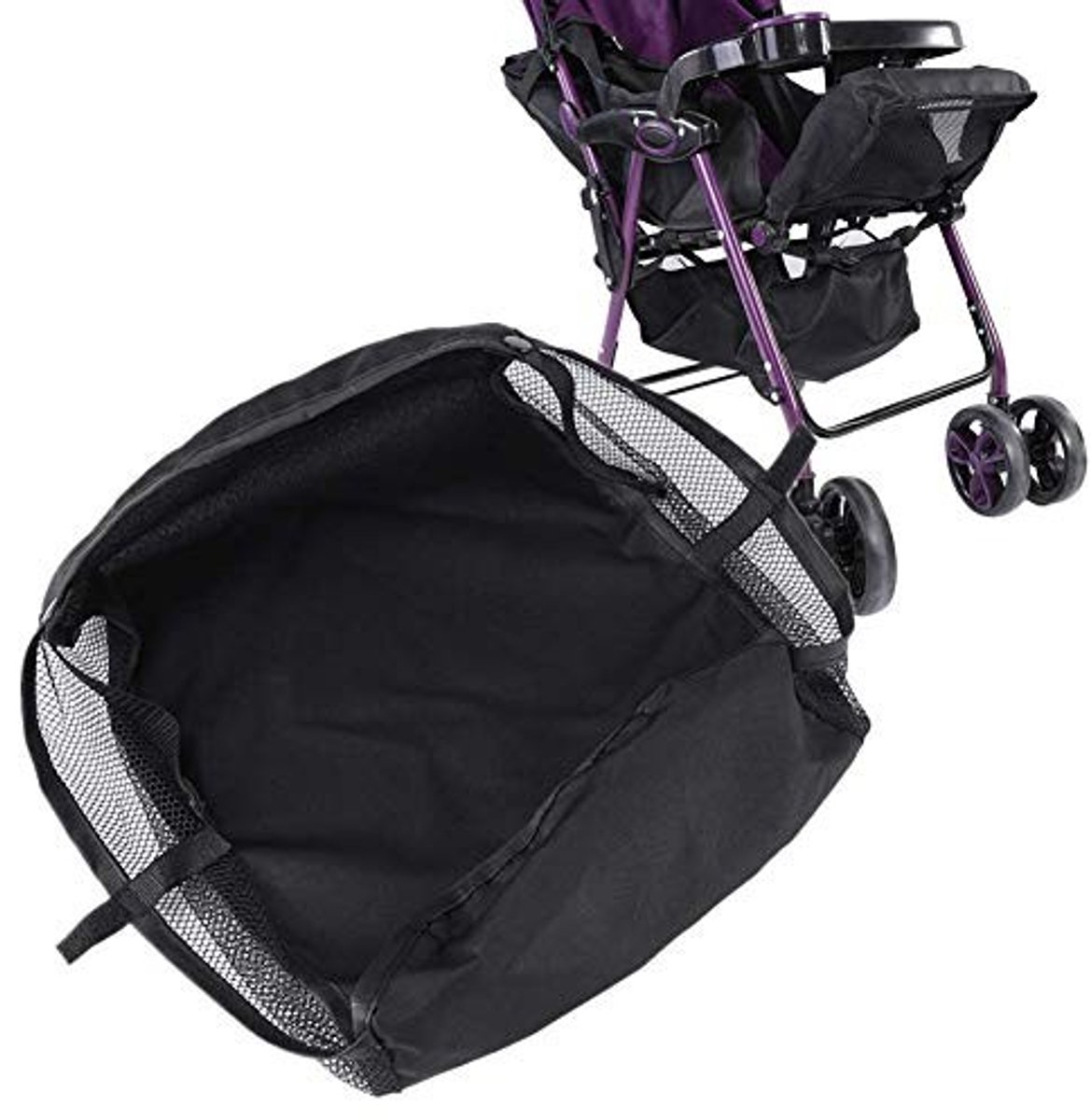 Dailygoods - Stroller Basket - Opbergtas voor Kinderwagen - Duurzaam en Praktisch - 30L x 25W x 10H cm - Geschikt voor Baby - Oxford Fabric
