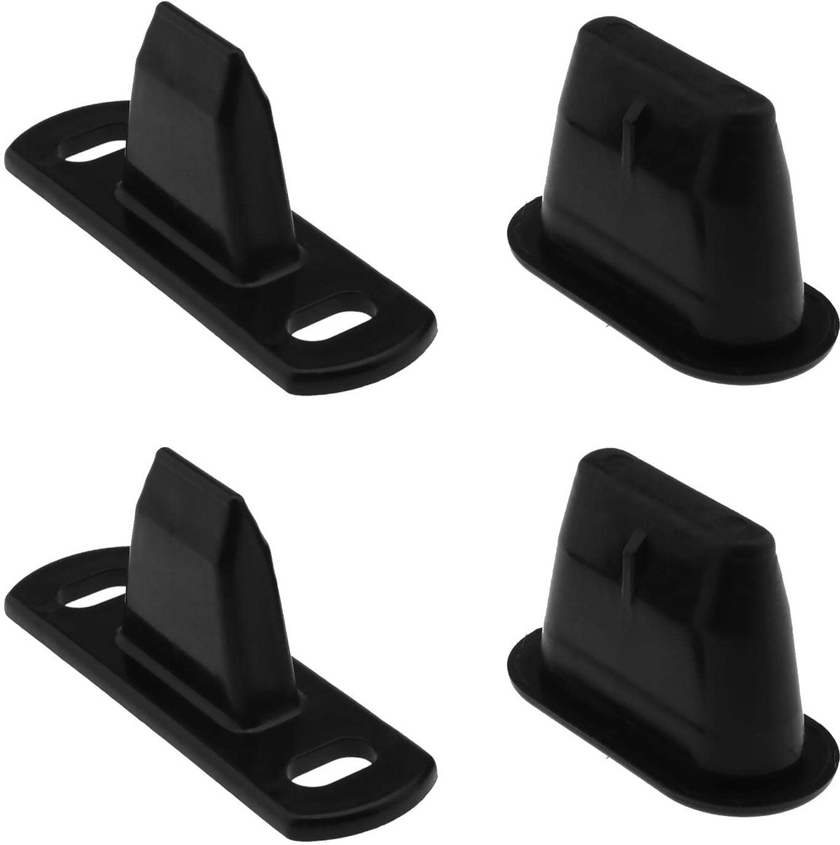 Dailygoods - Auto Side Schuifdeur Locator - 2 Set Voertuig Gids - Zwart - Nylon - Geschikt voor Fiat Scudo Citroen Dispatch Peugeot Expert - 904637 90