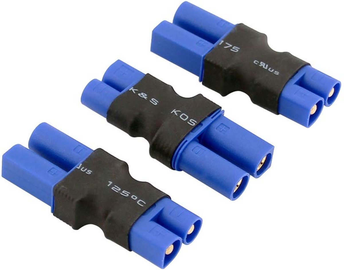 Dailygoods - 3pcs No Wires Connector - EC3 naar EC5 Adapter - Geschikt voor Lipo Batterijen - Eenvoudige installatie - Batterij Converteren - 3 Stuks