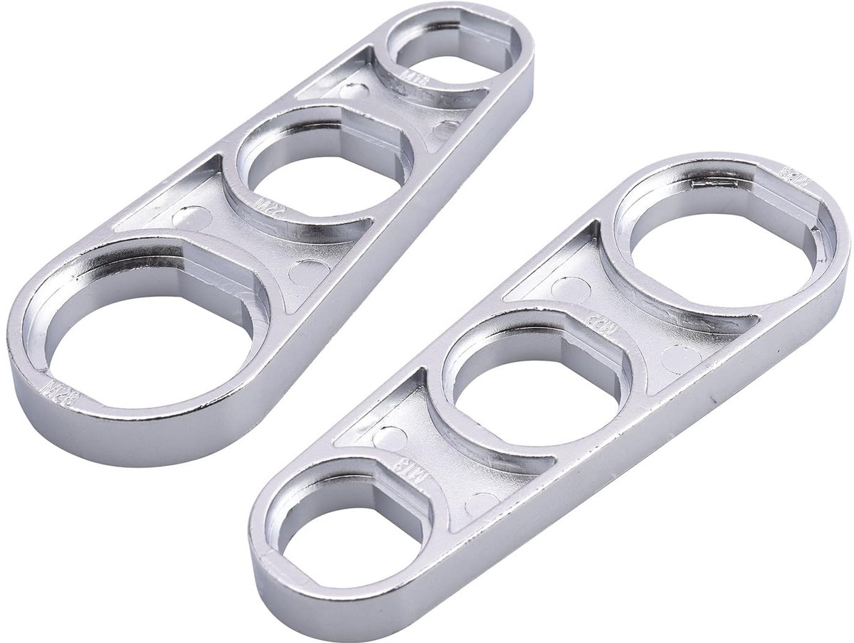 Dailygoods - Kraan Beluchter Sleutel - Multi-Use - Onderhoud Gereedschap - Zilver - Vervangende Onderdelen - Geschikt voor Badkamers - 2 Packs