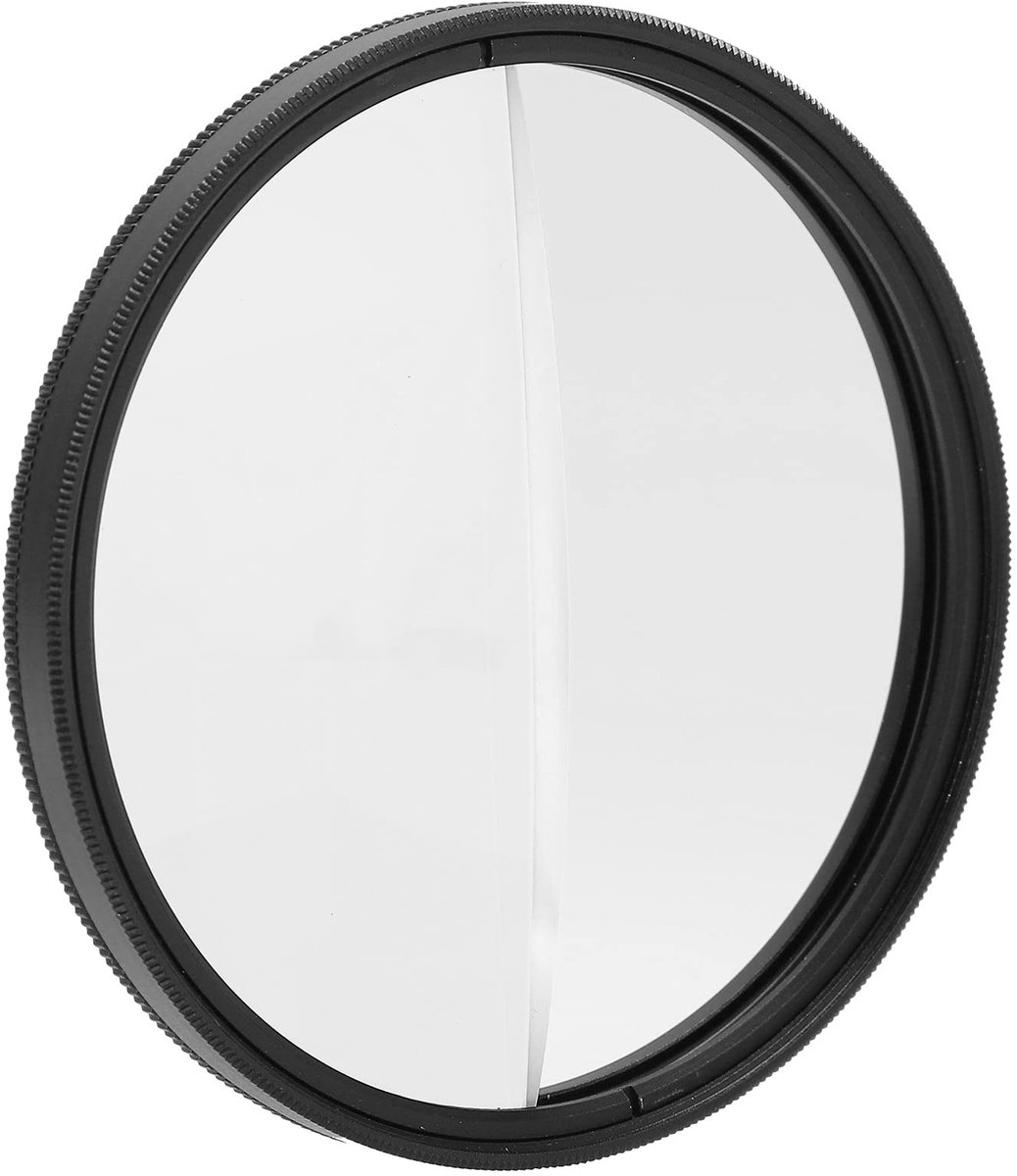 Dailygoods - Gesplitst dioptriefilter - Uniek fotografisch effect - 77 mm - Optisch glas - Voor camerafotografie - Voor iedereen die houdt van creativ