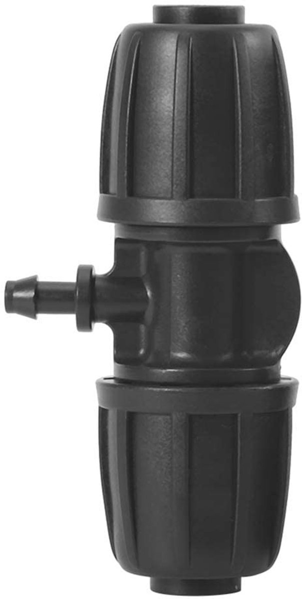 Dailygoods - Tee Connector - Tuinirrigatie - Duurzaam en stevig - 16mm tot 4/7 inch - Gemakkelijk te installeren - 10 Stuks - Geschikt voor PE-hose
