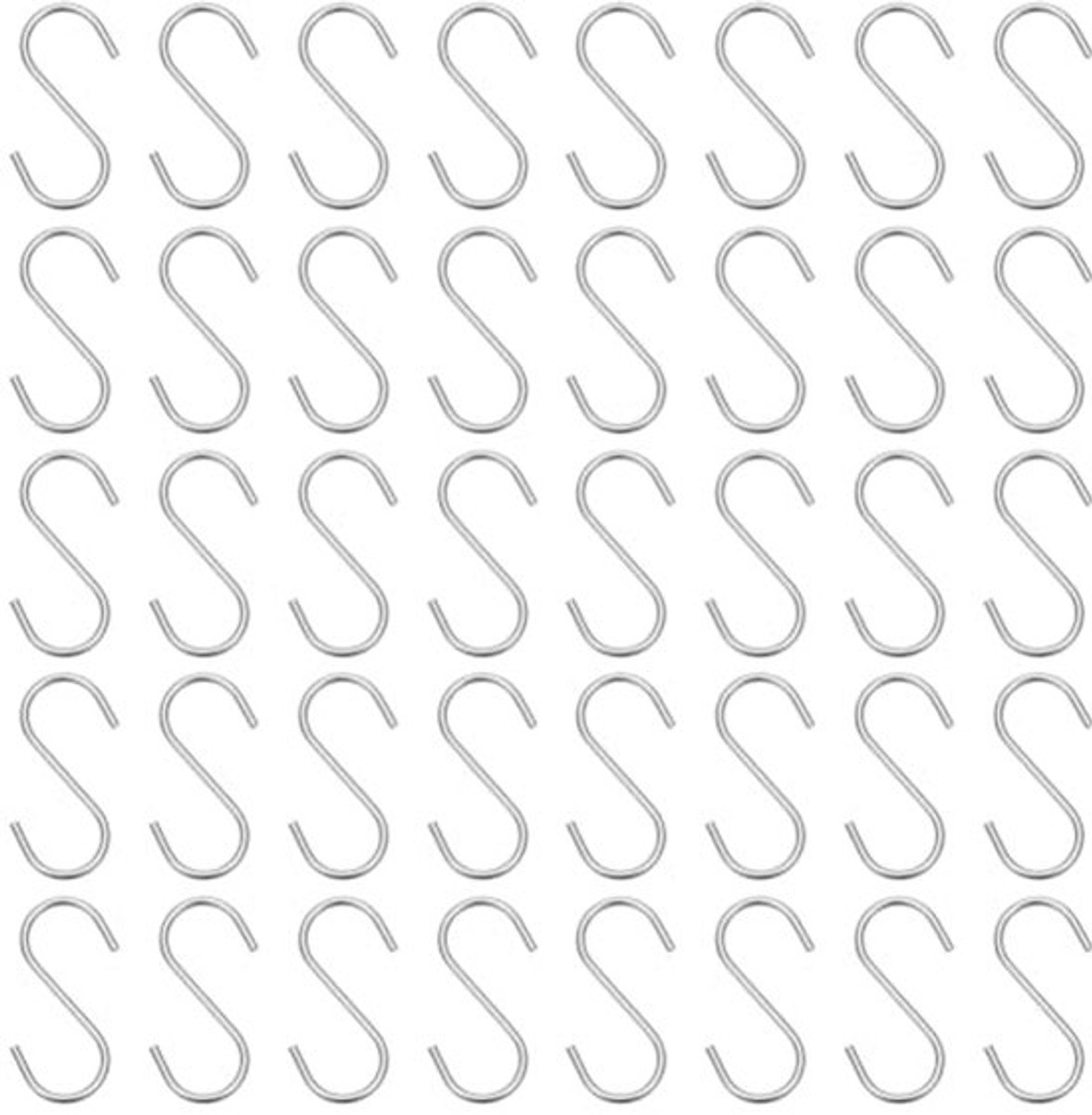 30 Pcs S-Haak - 304 RVS - Klein voor Keuken en Hanger accessoires