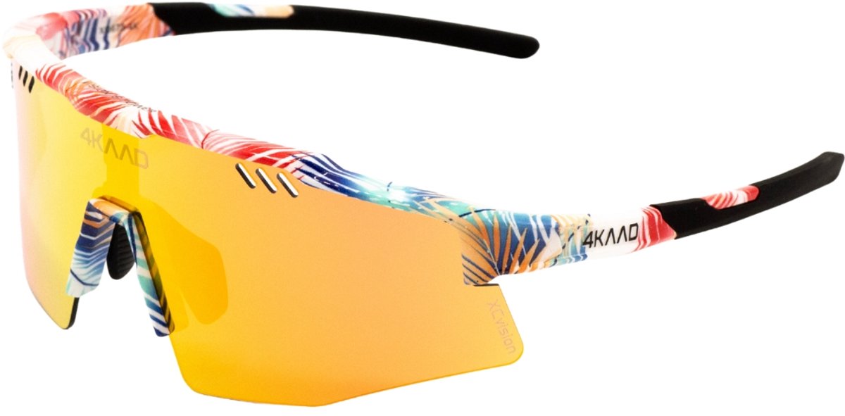 4KAAD MIRADOR AEROLITE 2 Sportbril - frame meerkleurig palmboom - Lens rood
