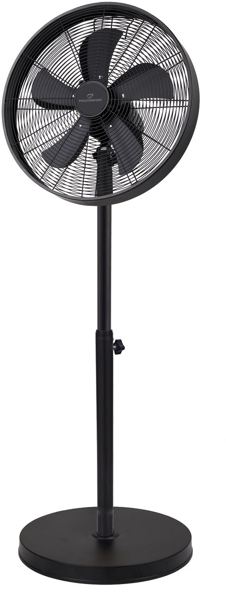 A-Flow Premium Black Ventilator staand - Statiefventilator - Ventilator Zwart - Kantelbaar en uitschuifbaar 3 Windsnelheden - Zelfdraaiend