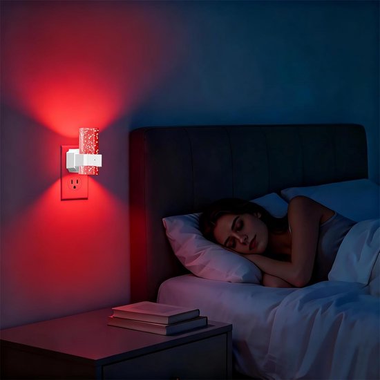 carmdering - Stekkerlamp - Bewegingssensor Lamp Binnen - Nachtlampje Stopcontact -LED lampje met bewegingssensor - Draadloos Nachtlampje dimbaar - Bedlamp/Nachtlamp - Kinder lampje - Nachtsensor - Woonkamer/Slaapkamer - Stijlvolle lamp- 2 stuks van Carmdering — afbeelding 5