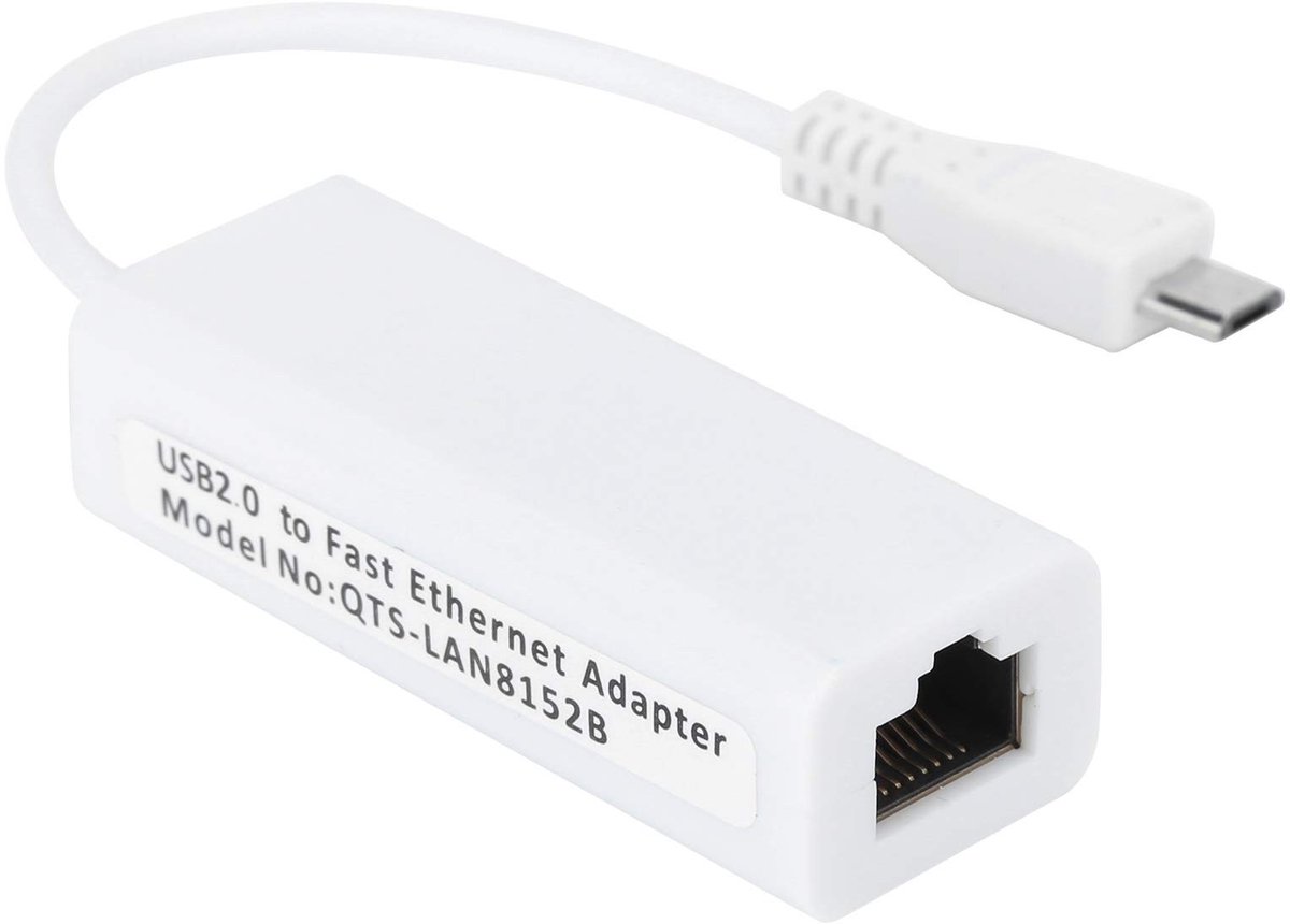 Dailygoods - Micro-USB Naar RJ45 Ethernet-poortadapter - Verleng Gigabit Ethernet-poort - Compact formaat - USB 3.0/2.0-compatibel - Geschikt voor Ras