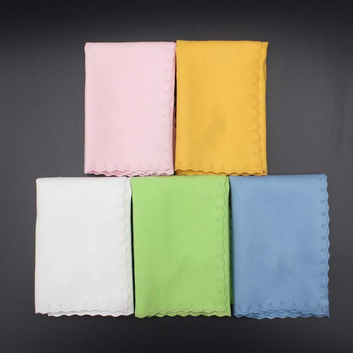 Dailygoods - Gitarre Reinigingstücher - Microvezel Reinigingsdoek - Verwijdert Vingerafdrukken - Eén Maat - Geschikt voor Diverse Instrumenten - 5 Stu