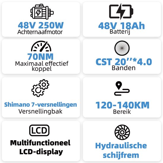 TTGO F6 Bost Opvouwbare Elektrische Fiets - 864Wh Lithium Accu - Actieradius tot 140 km - Hydraulische Schijfremmen - 20×4.0 inch Fatbike Banden - Aluminium Frame - Verende Voorvork met Lock-out–Shimano 7 Versnellingen– Elektrische Stadsfiets– Oranje van TTGO — afbeelding 4