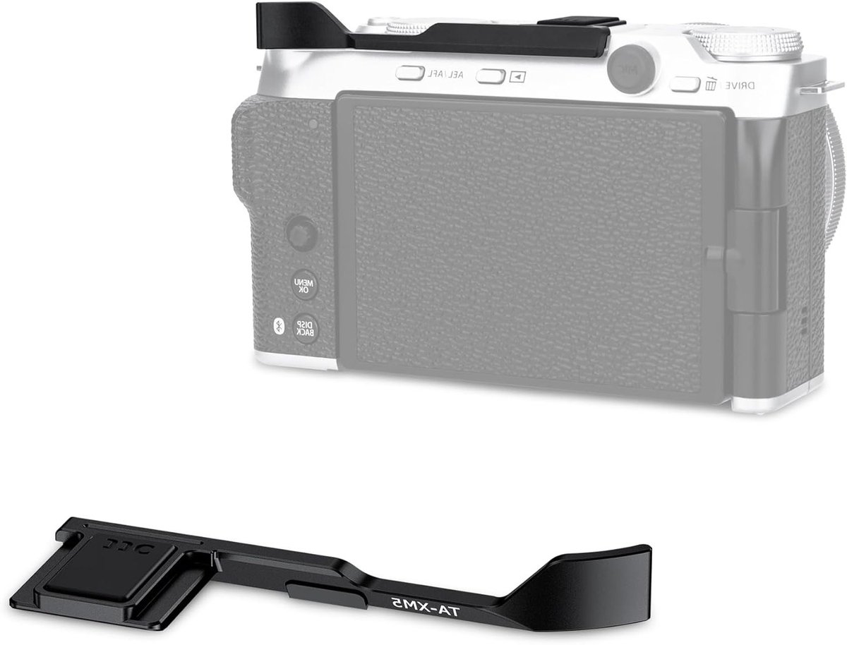 Metaal Thumbs Up Grip voor FUJIFILM X-M5 - Verbeterde Handgreep voor Eénhandig Fotograferen, Zwart, Ideaal voor Spiegelreflexcamera's en Videografie