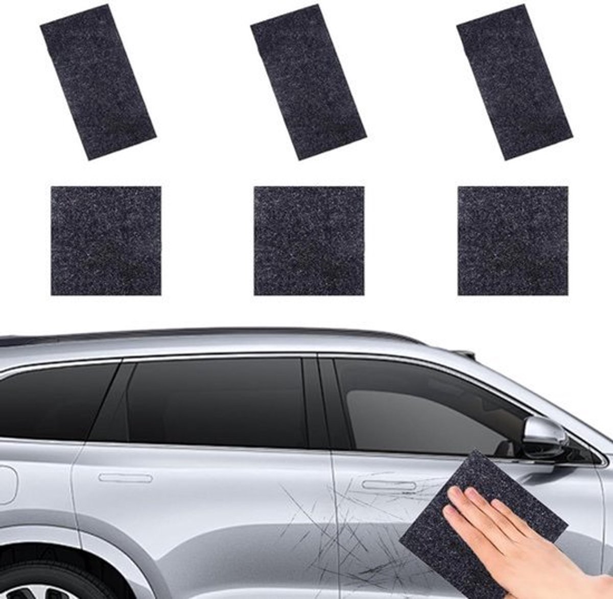 6 stuks Nano Sparkle Doek - Auto Krassen Verwijderen & Nano-Bescherming