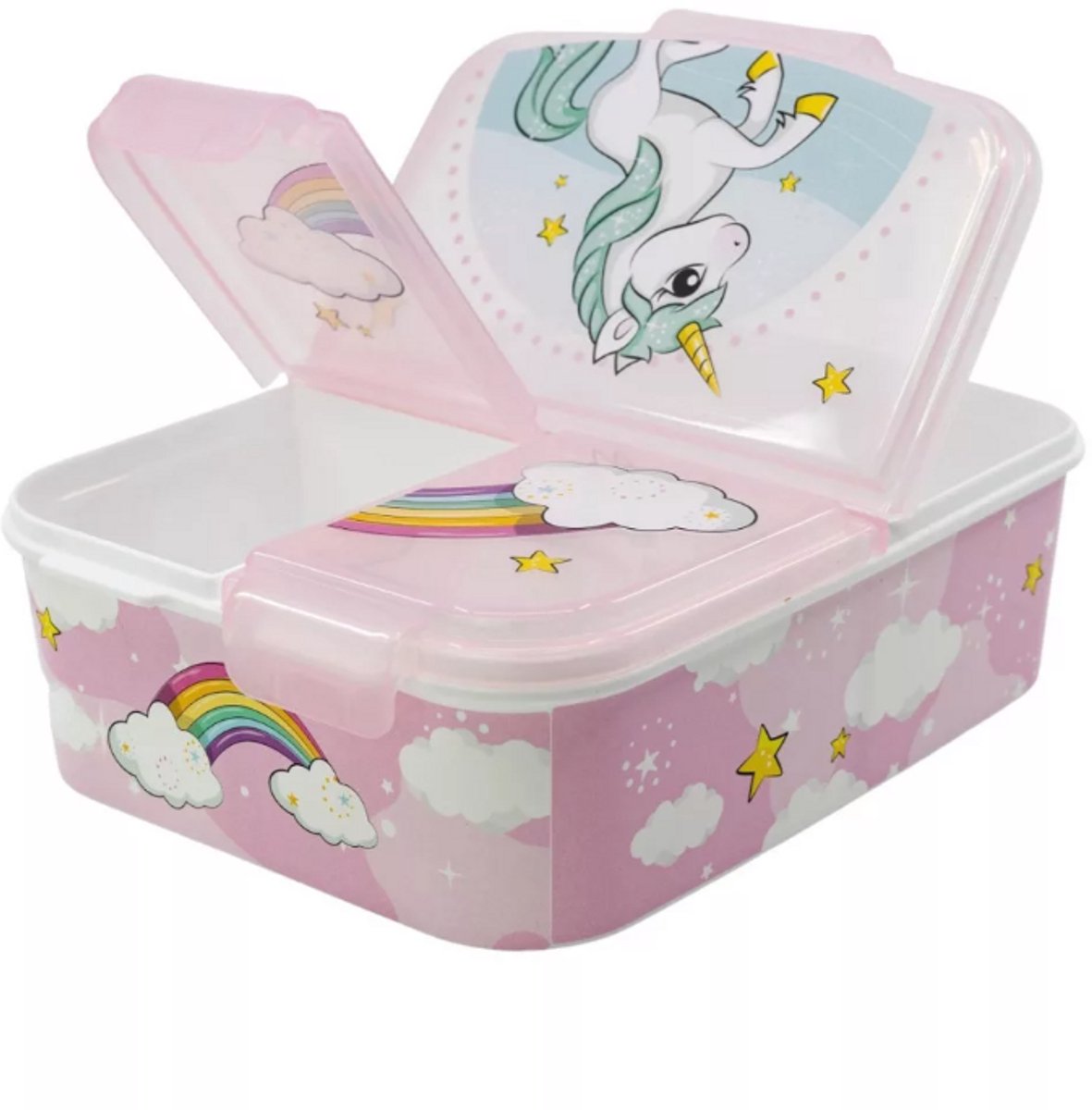 Unicorn lunch box - Unicorn brooddoos - Unicorn - Unicorn Range multi-compartiment lunchtrommel, broodjesdoos