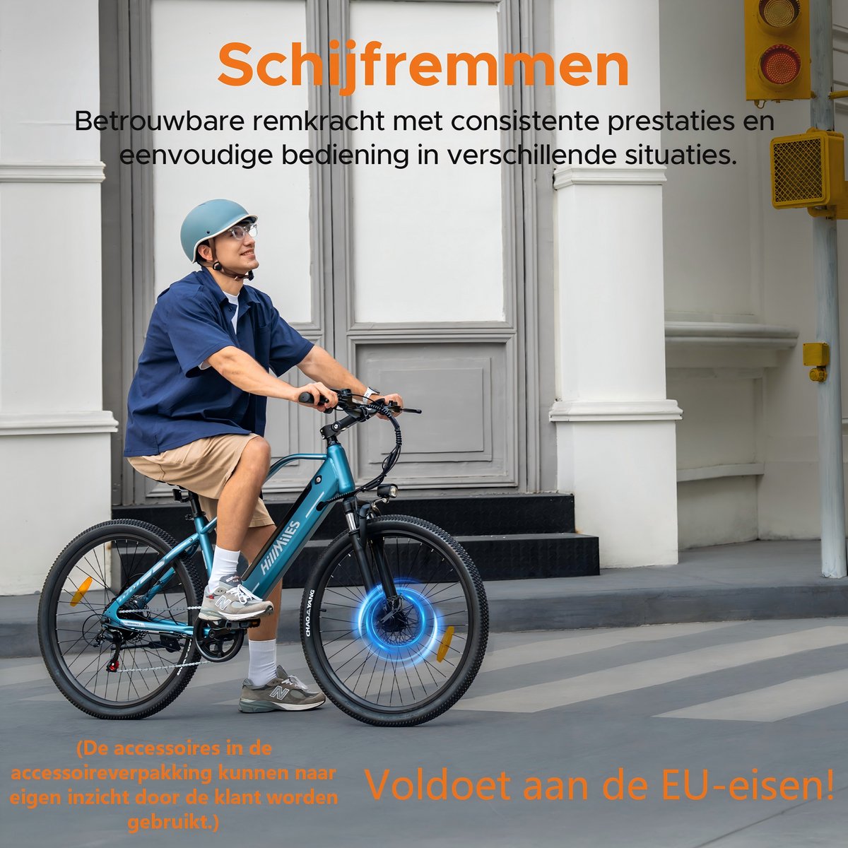 Hillmiles MileTrail 1 E-Bike - 26 inch - 80km actieradius - 250W motor - grijs – foto 3