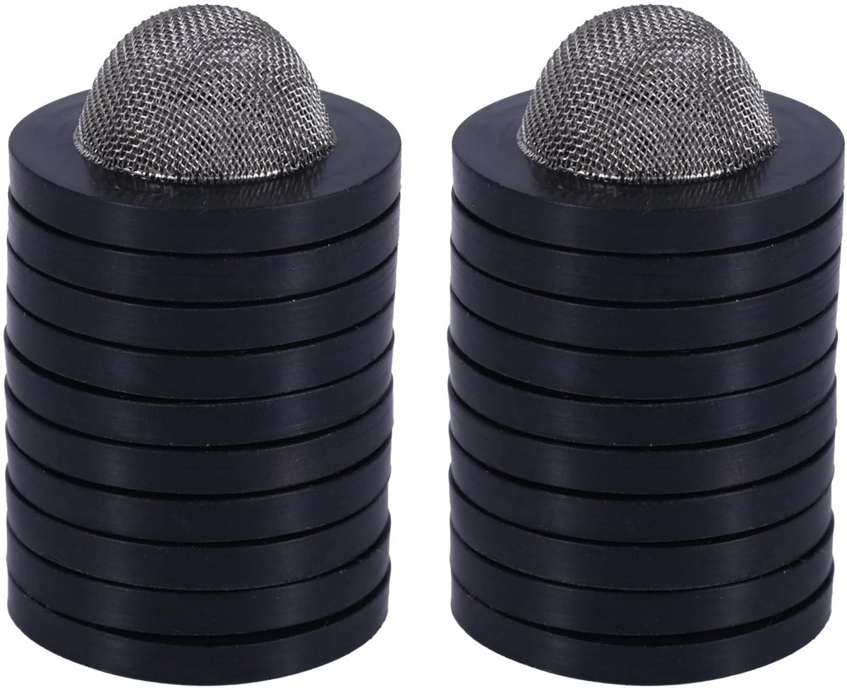 Elzusha - Tuinslang Zeeffilter - Roestvrij Staal - Compact - 20 Stuks - Filter voor Aansluitingen - Voor Tuin en Wasmachine