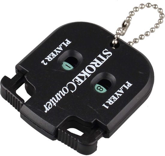 Dailygoods - Dailygoody - Golf score counter - Golf tool - Twee spelers - Handig formaat - Score bijhouden - Putt teller - Golf accessoire - Zwart model van Dailygoods — afbeelding 2