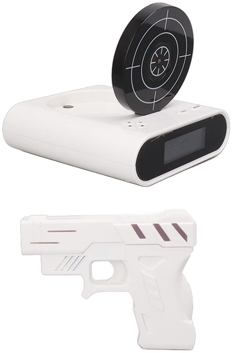 Dailygoods - Digitale LED Alarmklok - Alarmklok met 2 Alarmmodi - Voor Thuis en Kantoor - Compact formaat - Tijdweergave - Geschikt voor dagelijks geb