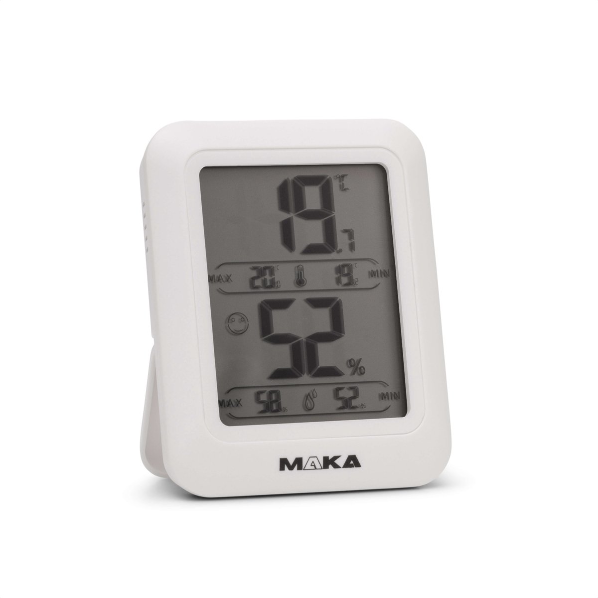 Bol.com MAKA Digitale Hygrometer - Thermometer binnen - Luchtvochtigheidsmeter aanbieding
