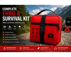 EHBO & Survival Kit- Complete Noodset Voor Auto, Camping, Reizen & Thuis