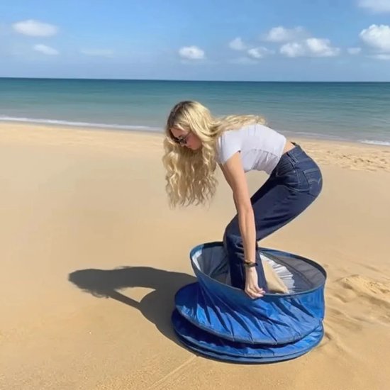 Draagbare Pop-Up Privacy Tent - Omkleedtent Outdoor, Snelle Verkleedcabine - Instant Changing Room, Opvouwbare Privacy Shelter voor Camping, Strand, Sport en Fotografie - Blauw van Merkloos — afbeelding 3