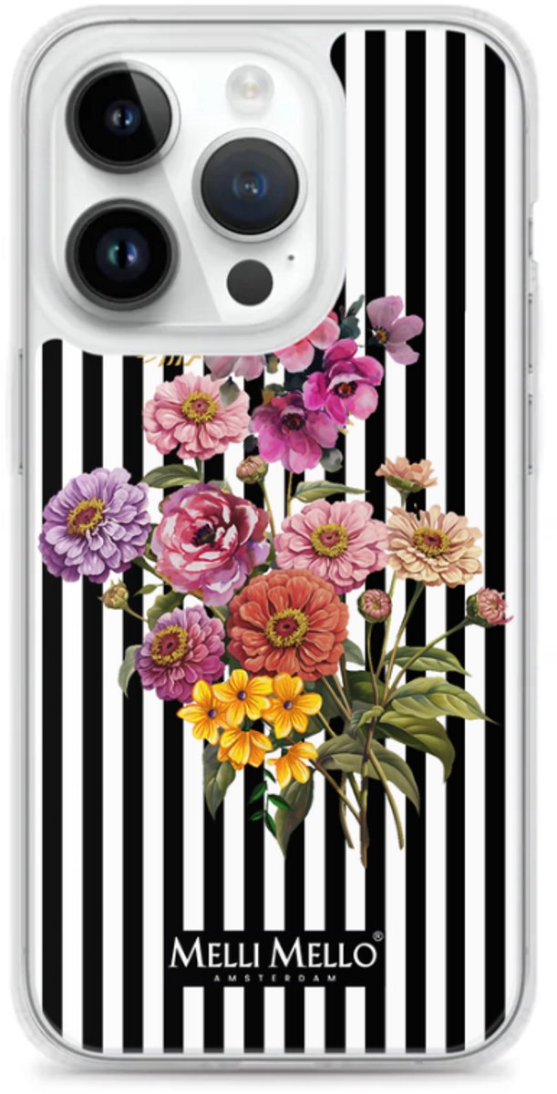 Melli Mello Telefoonhoesje Striped Grace (Soft case) - Apple iPhone 14 Pro