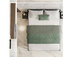 Luxe 140x200 cm Metalen Bedframe met Opbergrekken – Dubbel Bed met Onderbed Opbergruimte – Stevig Stalen Bedframe Zwart – Modern Minimalistisch Slaapkamer Bed-Mobili Bella