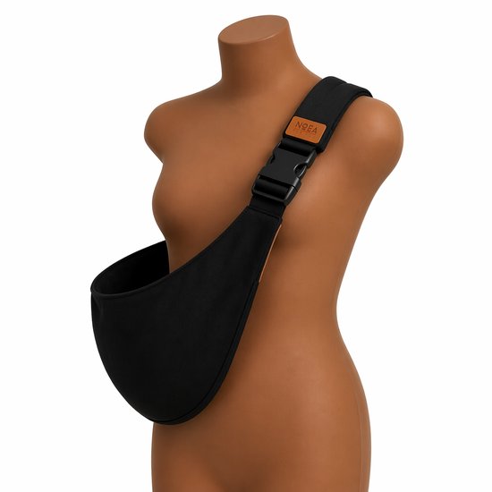 NOEA - Baby Carrier - Draagdoek - Peuter draagzak - Buikdrager - Eenvoudig - Ergonomisch - Verstelbaar - Stijlvol - Zwart