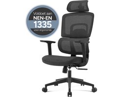 ArtGlobal® Ergonomische bureaustoel - verstelbaar - lendensteun - 125° kantelbaar