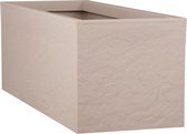 EDA Bloembak Plantenbak 57 liter - 79,5 x 29,5 cm - Hoogte 29,5 cm - Beige