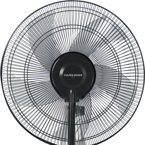 Vulpes Goods Tech ventilator, stille tafelventilator, draagbaar, compact en krachtig luchtverfrisser