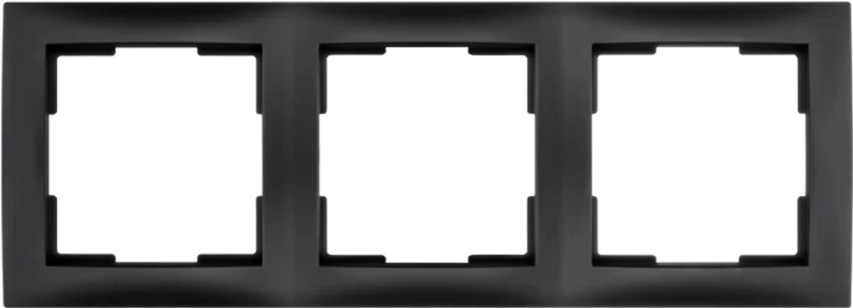 EMhub afdekraam 3-voudig - Lumo55 mat zwart (4090093)