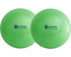 Set van 2 x Fantybal | Softy bal | Trefbal| 21 cm Groen Zachte Bal