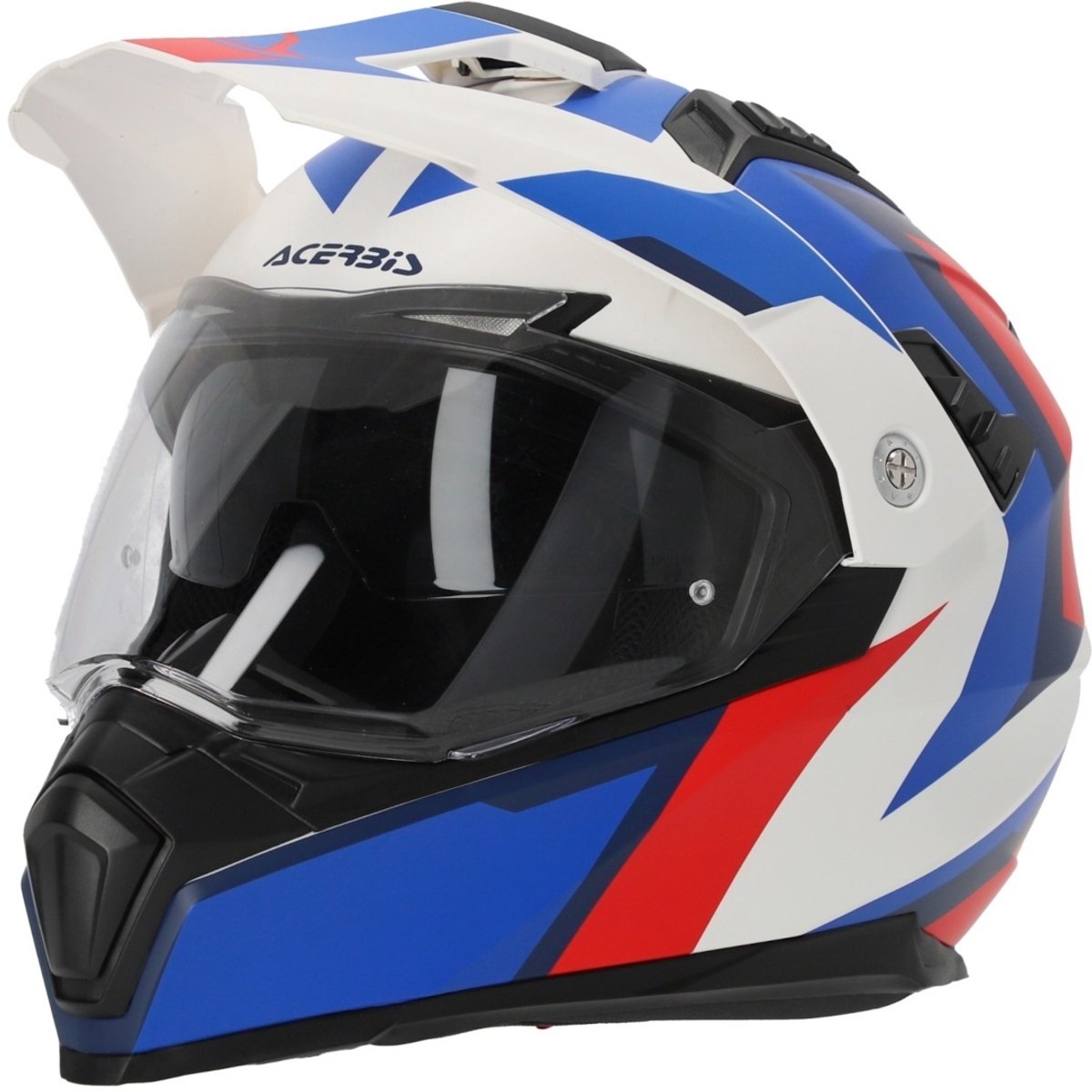 Acerbis Flip FS-606 Blauw Wit Rode Adventure Integraalhelm - Helm