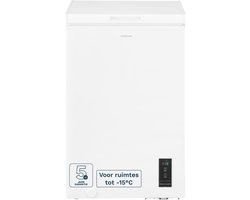 Inventum VK562W Low Frost vrieskist - 99 liter - 54,5 cm breed - Supervriezen - Geschikt voor garage tot -15°C - Digitale thermostaat - 1 opbergkorf - Diepvrieskist - Wit