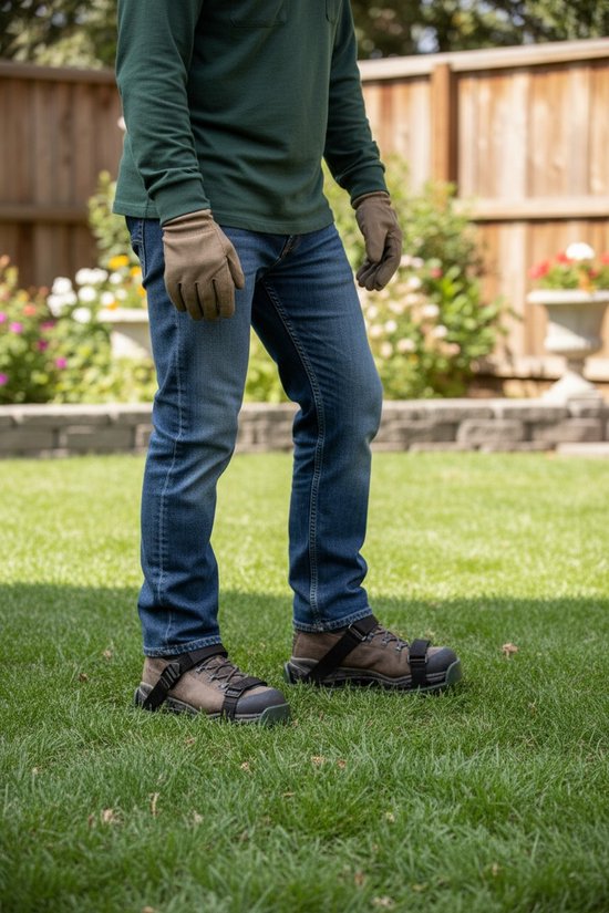 Dutchers® Grasbeluchter Schoenen - Lawn Aerator Spikes - Bodem Beluchter - Tuingereedschap voor Gazon Onderhoud van Dutchers® — afbeelding 3