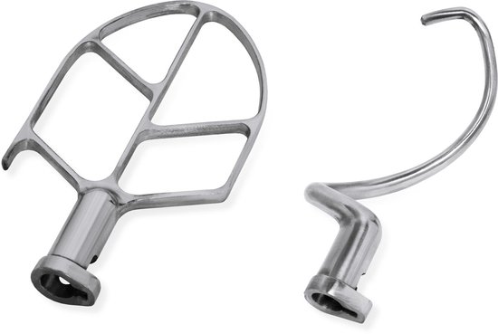 VERTES Professionele deegkneder, deegmachine met planetaire mengarm, inhoud 10 l, roestvrijstalen mengkom, mengblad, deeghaken en garde, 2 snelheden: 170 en 340 rpm van Vertes — afbeelding 5
