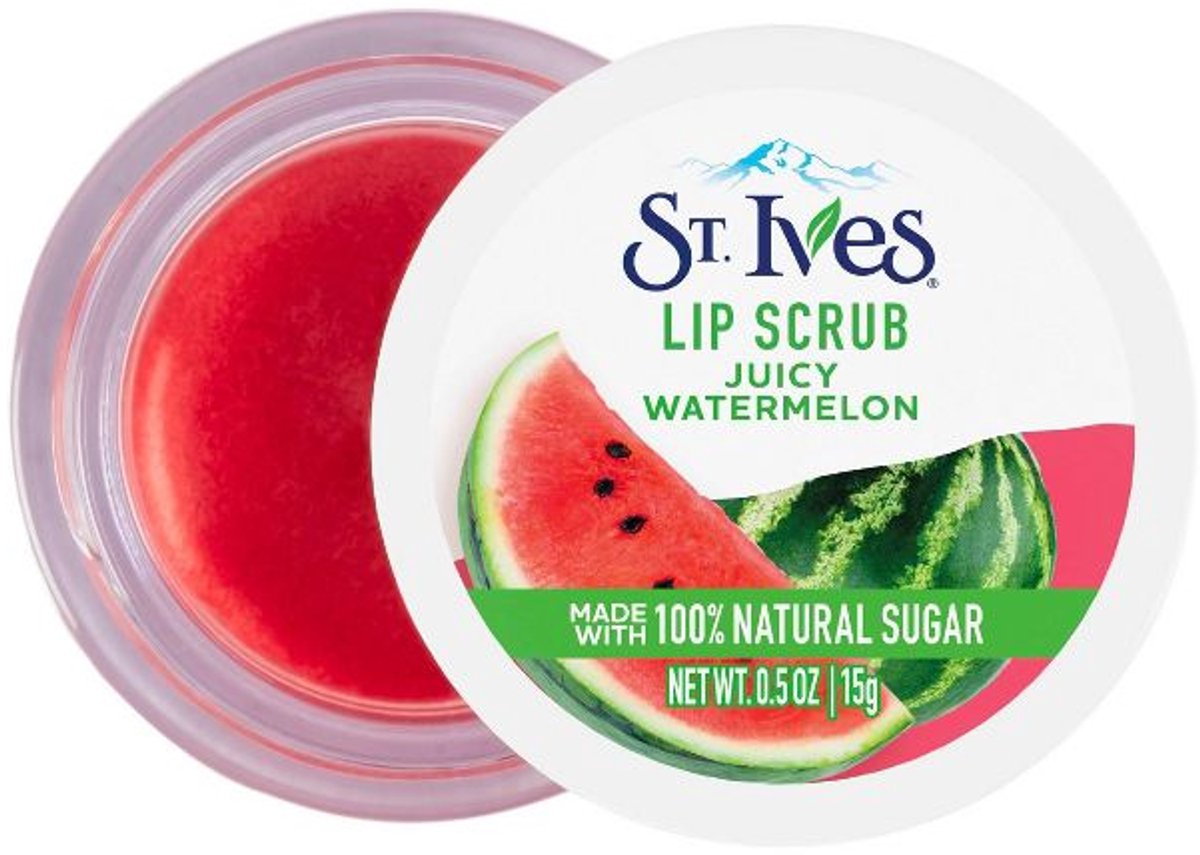 St. Ives Juicy Watermelon Lip Scrub - Exfoliating, Smoothing, Lip Treatment