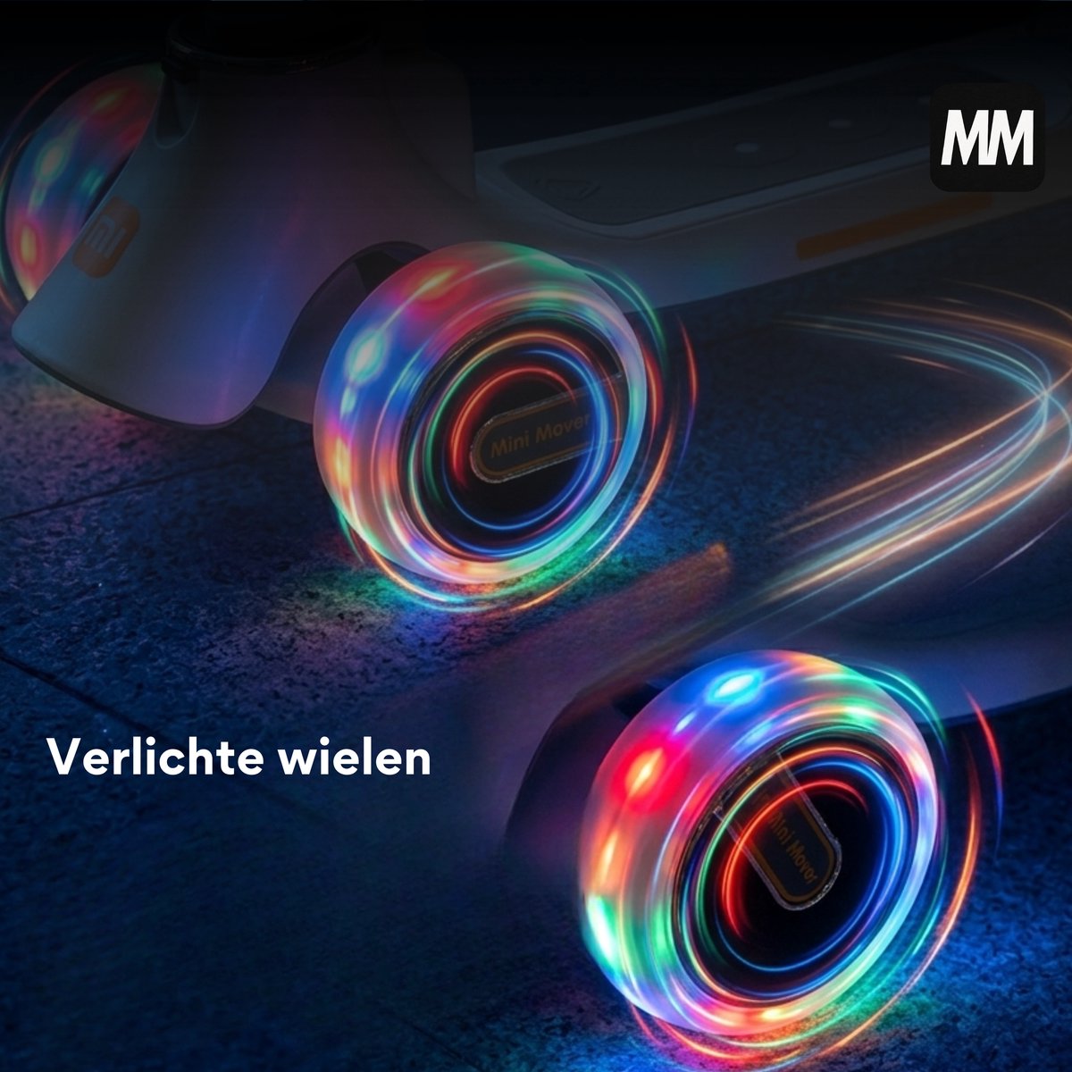 MiniMover 2in1 Kinderstep LED 3 wielen, loopfiets & step tot 50kg thumbnail 5