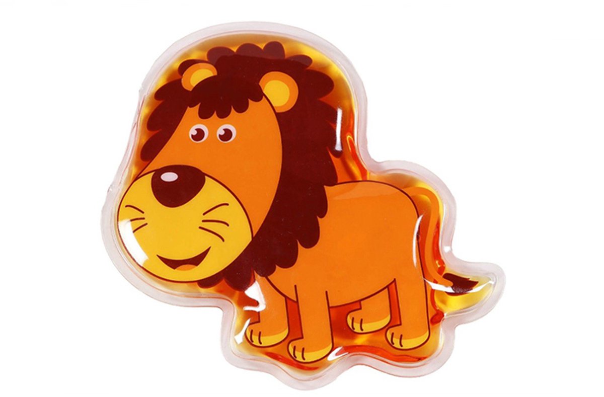 NTB - Herbuikbaar Coldpack - Mini - voor Kinderen - Leeuw - Afmeting: 12 x 10 cm!