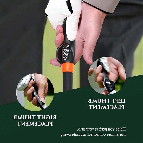 SnelShoppen - Golf training aid grip trainer, swing trainer golf simulator flight trainer voor de juiste handpositie en grip, rubber materiaal, comfor van Snelshoppen — afbeelding 3