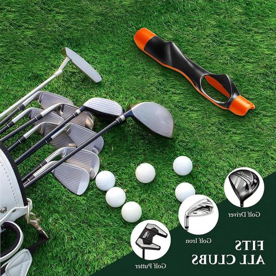 SnelShoppen - Golf training aid grip trainer, swing trainer golf simulator flight trainer voor de juiste handpositie en grip, rubber materiaal, comfor van Snelshoppen — afbeelding 2