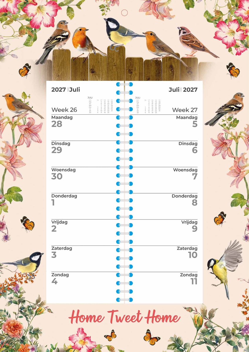 Birds Weekomleg Kalender 2027