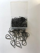 ProductGoods - Paperclips Druppel Zwart -2,5 cm - 50 stuks