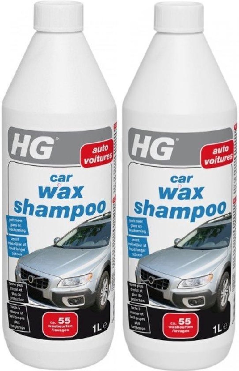 Bol.com HG Car Wax Shampoo - 1000 ml - 2 Stuks ! aanbieding