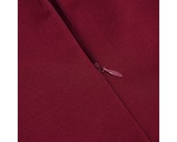 Robes fourreau élégantes pour femmes, robes de cocktail festives, robes de bureau longueur genou Bordeaux XL