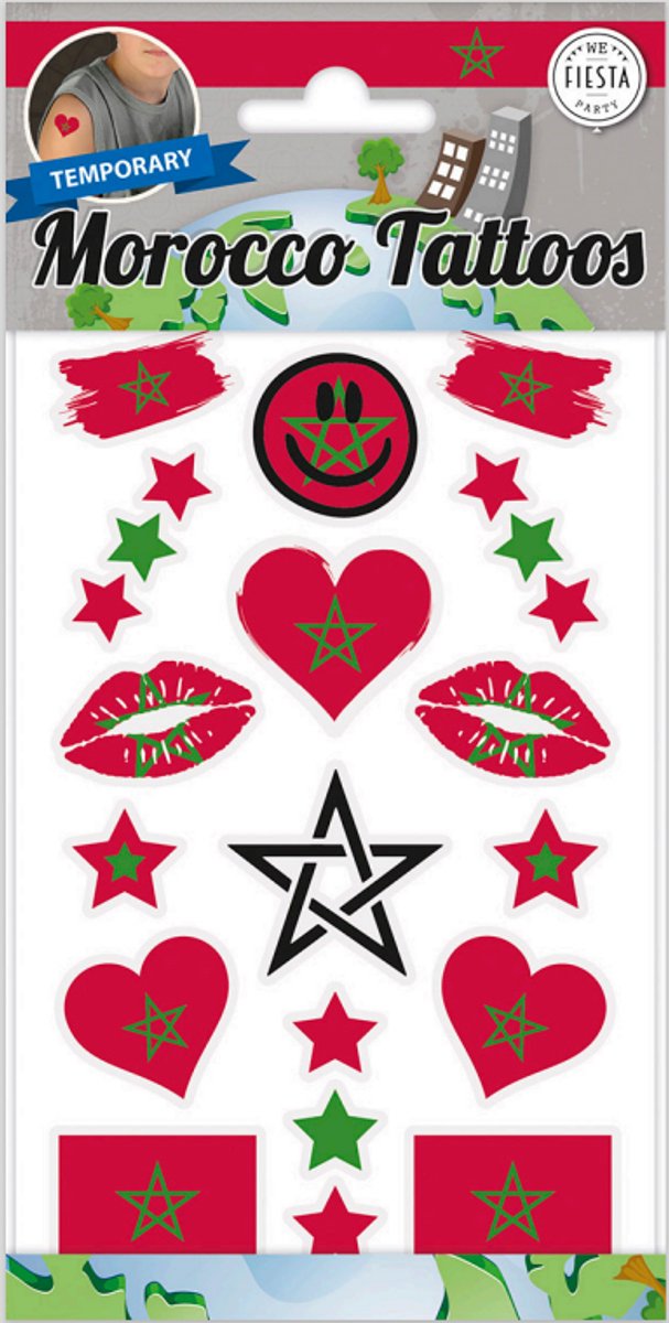 Plaktattoos Marokko (18st)
