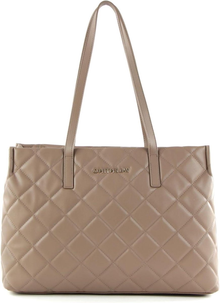 Dames Shopper - Handtas Tas - Dagelijks Gebruik - Gekwalde Look - 39.5 cm - Zwart