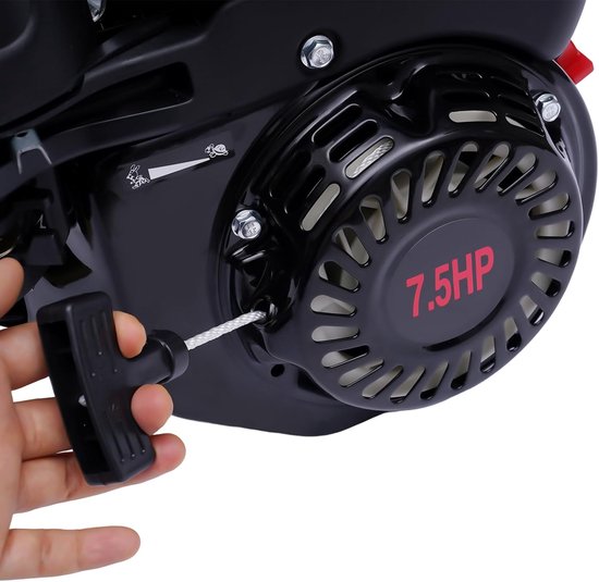 Benzinemotor 75 pk - Motor voor grasmaaier - Aandrijfkracht leveren - Luchtgekoeld 4-takt - 210 ml - Zwart van Merkloos	 — afbeelding 5