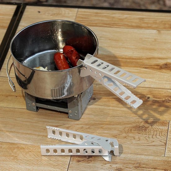 Aluminium Legering Bowl Grippers Kamp Grippers Hot Pot Clip Tafelgerei Kookgerei Houder Lifter Klemmen voor Wandelen Backpacking 2pcs — afbeelding 2