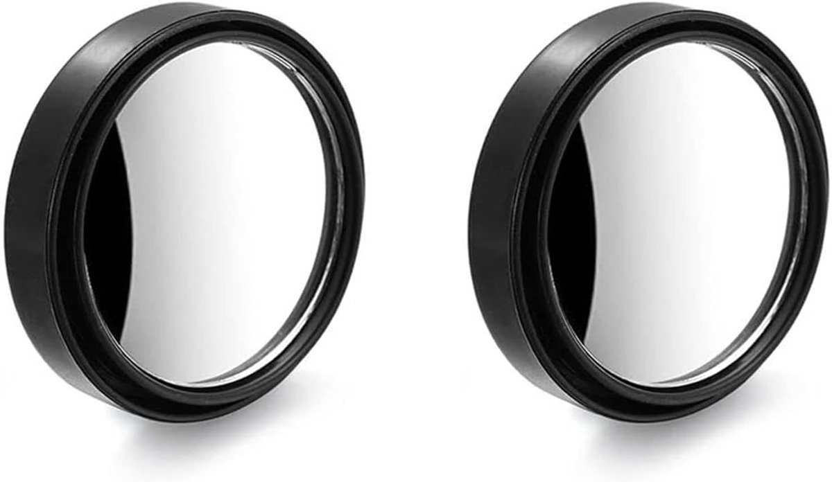 Ronde Blind Spot Spiegels voor Auto's - Convex Glazen Zijspiegels, Waterdicht en Geschikt voor Motoren, Verbeter Zicht en Veiligheid